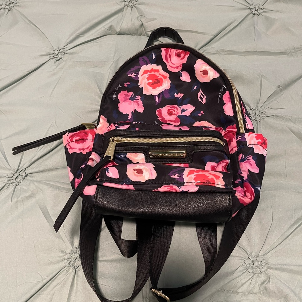 Juicy Couture Floral Black Backpack